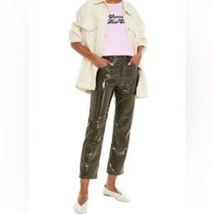 Vivetta Appliquéd Faux Patent Leather Pants Sz-40/4